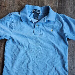 Polo Ralph Lauren Y Light Blue Short Sleeve Shirt Size 7